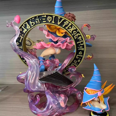 Anime Yu-Gi-Oh Dark Black Magician Girl Figure 38CM PVC Models Toy Statue Gifts-image