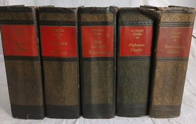 1920s Walter J. Black, Collected Works Book Lot of 5, Oscar Wilde, Balzac-image