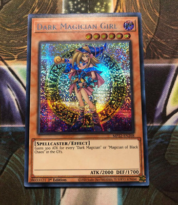 * DARK MAGICIAN GIRL * MINT 1ST EDITION PRISMATIC SECRET RARE MP22-EN268 YUGIOH!-image