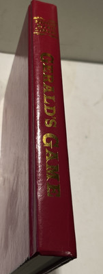 GERALD'S GAME - STEPHEN KING Library Book Club Edition Red Faux Leather - OOP-image
