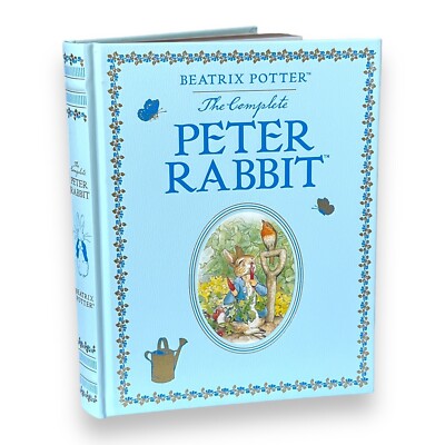 Complete Peter Rabbit Beatrix Potter Leather Bound Collectible ILLUSTRATED book-image