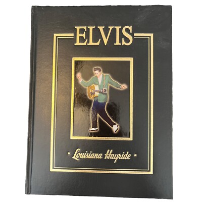 Elvis Collectible Book Louisiana Hayride HC Leather Bound 1st Edition Rock VG-image