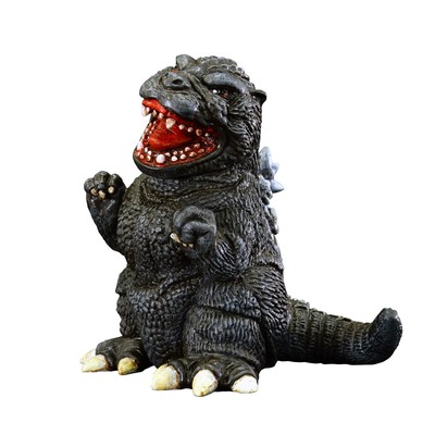 Mame godzilla (1989) Reprint 9.3cm Soft Vinyl Unpainted Assembly Kit-image