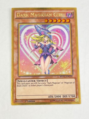 2017 Yu-Gi-Oh Yugioh 1st First Edition Dark Magician Girl MVP1-ENG56-image