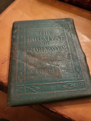 Omar's Rubaiyat Antique Little Leather Book 1920s Great Vintage Collectible Gift-image