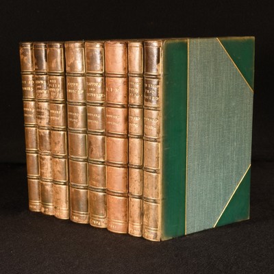 1904-12 8Vols The Works of Rudyard Kipling Hatchards Calf First Edition-image