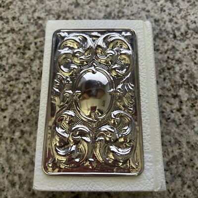 JEWISH PRAYER BOOK TFILLATH YESHARIM *STERLING SILVER COVER* LEATHER BOUND USED-image