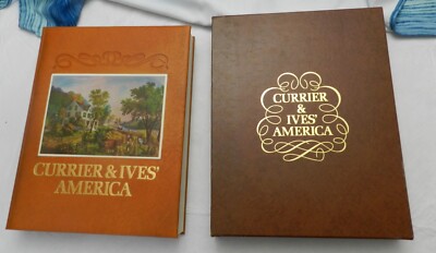 1979, The Great Book of Currier & Ives' America, LEATHER w/SC, LIMITED NEAR FINE-image