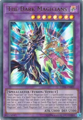 Yugioh! The Dark Magicians - LED6-EN001 - Ultra Rare - Unlimited Edition Near Mi-image