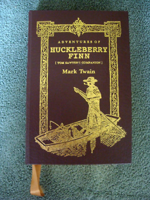 (F) Adventures Of Huckleberry Finn by Mark Twain ~ Easton Press Collector's ED-image