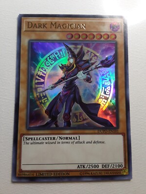 YUGIOH! TCG:  Dark Magician DUPO-EN101 Ultra Rare Holo LP-image
