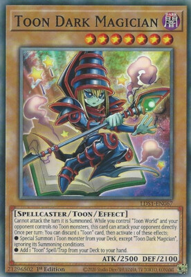 Yugioh! LP Toon Dark Magician - LDS1-EN067 - Common - 1st Edition Lightly Played-image