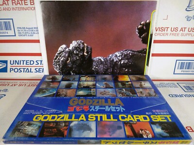 🔴🔥 GODZILLA 1985 STILL CARD SET + DOUBLE-SIDED POSTER Press Kit TOHO 1984 GxK-image