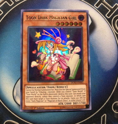 *** TOON DARK MAGICIAN GIRL *** 1ST EDITION ULTRA RARE DUPO-EN041 YUGIOH!-image