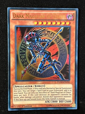 Yu-Gi-Oh! YUGIOH Dark Magician of Chaos YGLD-ENC02 HOLOGRAPHIC - NM-image