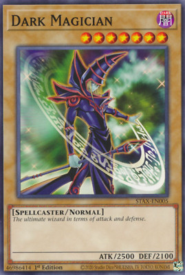 1X NM Dark Magician - STAX-EN005 - Common 1st Edition Yugioh-image