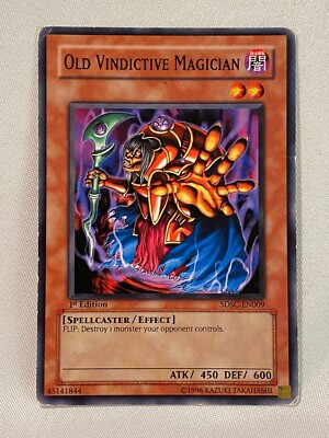 Yu-Gi-Oh Old Vindictive Magician 1st Edition SDSC-EN009-image