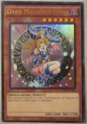Yu-Gi-Oh! YGLD-ENB03 Dark Magician Girl Unlimited Ultra Rare Holo Foil NM-image