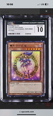 CGC 10 Dark Magician Girl HC01-KR003 Ultra Rare-image