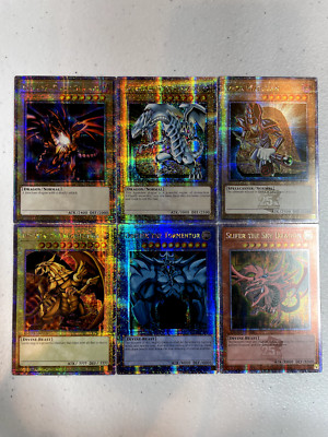 yugioh obelisk slifer ra dark magician blue eyes white quarter century S073 -image