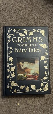 Grimm's Complete Fairy Tales Leather Bound Hardcover Book 1993, Barnes & Noble-image