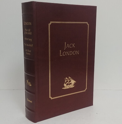 Jack London Collection *LEATHER BOUND HARDCOVER BOOK* Dorset Press NICE [1995]-image