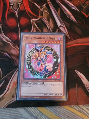 YUGIOH DARK MAGICIAN GIRL LED6-EN000 COMMON 1ST EDITION NM-image