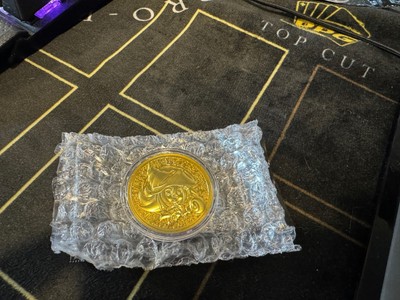 YuGiOh Official YCS Pre-Reg Coin - Gold | Dark Magician Girl-image