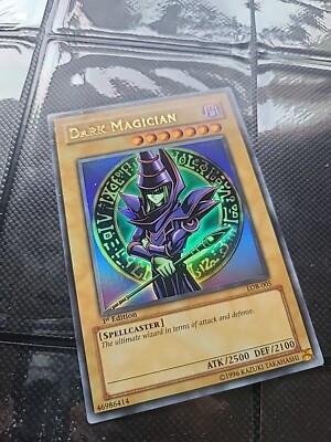 Yu-gi-oh  Asian English Dark Magician LOB-005 1st Edition Ultra Rare-image