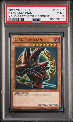 YuGiOh! Red Dark Magician • (ARKANA) •YGLD-ENB02 • Ultra Rare • PSA 9-image