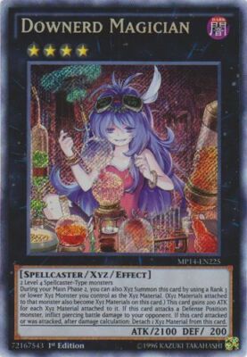 Yugioh! LP Downerd Magician - MP14-EN225 - Secret Rare - 1st Edition Lightly Pla-image