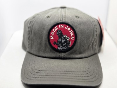 Godzilla Adjustable Buckle Strap Baseball Hat, Hepcat Collection, Olive-image