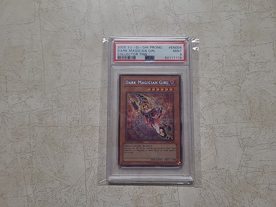 2005 YU-GI-OH! PROMO COLLECTOR TINS #EN004 DARK MAGICIAN GIRL PSA 9-image