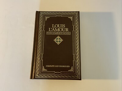 1984 LOUIS L'AMOUR FOUR COMPLETE NOVELS CHATHAM RIVER PRESS LEATHER BOUND-image