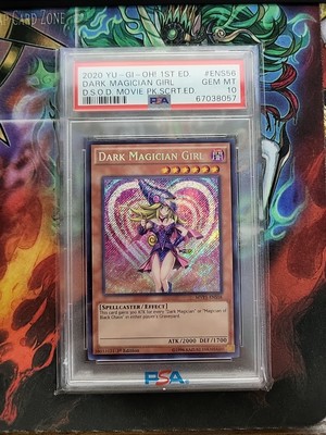 Yu-Gi-Oh! Dark Magician Girl 1st Edition Secret Rare MVP1-ENS56 PSA 10 GEM MINT-image