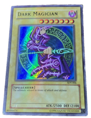 Yugioh Dark Magician Starter Deck Yugi Ultra Rare SDY-006 Konami 2002 EX LP-image