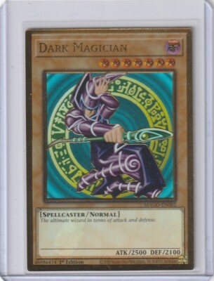Yugioh MAGO-EN002 Dark Magician – Premium Gold Rare 1st edition-image