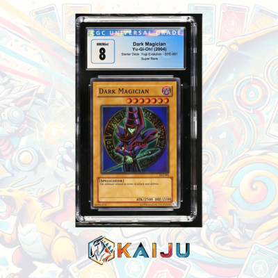 Yu-Gi-Oh! 2004 Dark Magician 1st Ed. Super Rare SYE-001 CGC 8-image