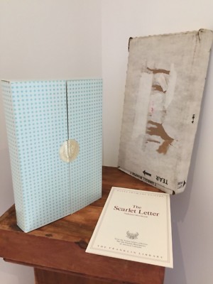 The Scarlet Letter by N Hawthorne (Franklin Library - Greatest American) leather-image