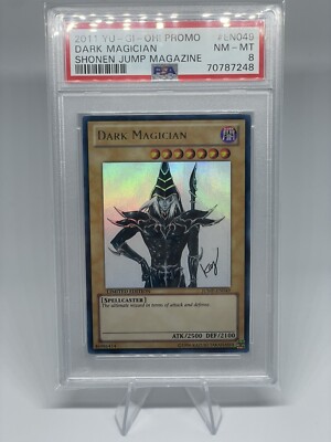 2011 YU-GI-OH! PROMO SHONEN JUMP MAGAZINE #EN049 DARK MAGICIAN PSA 8-image
