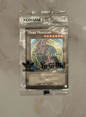 Yugioh sealed Adidas Dark Magician Promo Card Only No Shoe-image