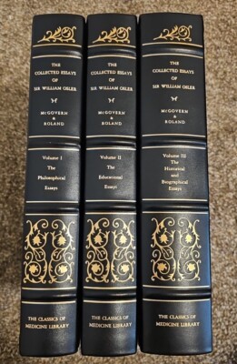 The Collected Essays of Sir William Osler McGovern and Roland Volumes I, II, III-image