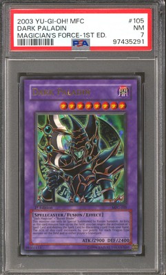 Yu-Gi-Oh Magician's Force 1st Edition Dark Paladin MFC-105 PSA 7-image