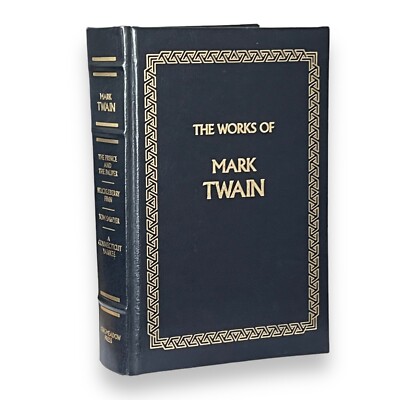 The Works of Mark Twain Collectible Leather Bound Gift Longmeadow Press 1990-image