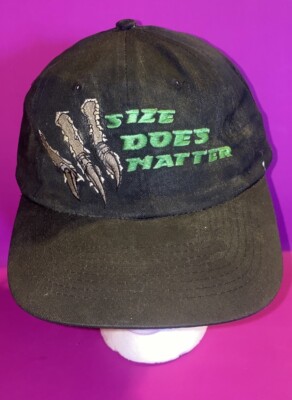 VNTG Original Godzilla 1998 Promotional Movie Claw Black Green KC Strap Back Hat-image