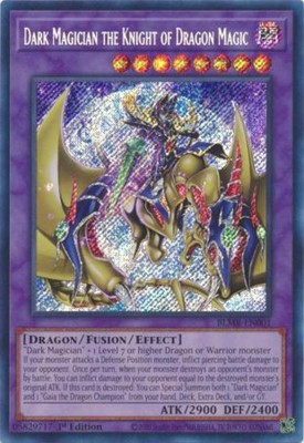 Dark Magician the Knight of Dragon Magic - BLMR-EN001 - Secret Rare - 1st - LP-image