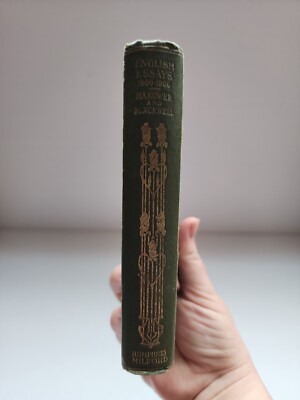 1914 ENGLISH ESSAY 1600-1900 BOOK  LEATHER BACK BY MAKOWER AND BLACKWELL-image