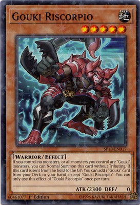 1 x Gouki Riscorpio - SP18-EN017 - Starfoil Rare - 1st Edition Near Mint, Englis-image