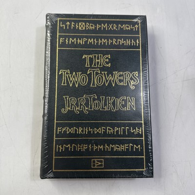 MASSIVE LIB TOLKIEN TWO TOWERS Easton Press Deluxe Leather Bound NEW *SEALED*-image