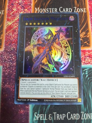 Yu-Gi-Oh! TCG Ebon Illusion Magician LDS3-EN091 Blue Ultra Rare 1st Edition NM-image